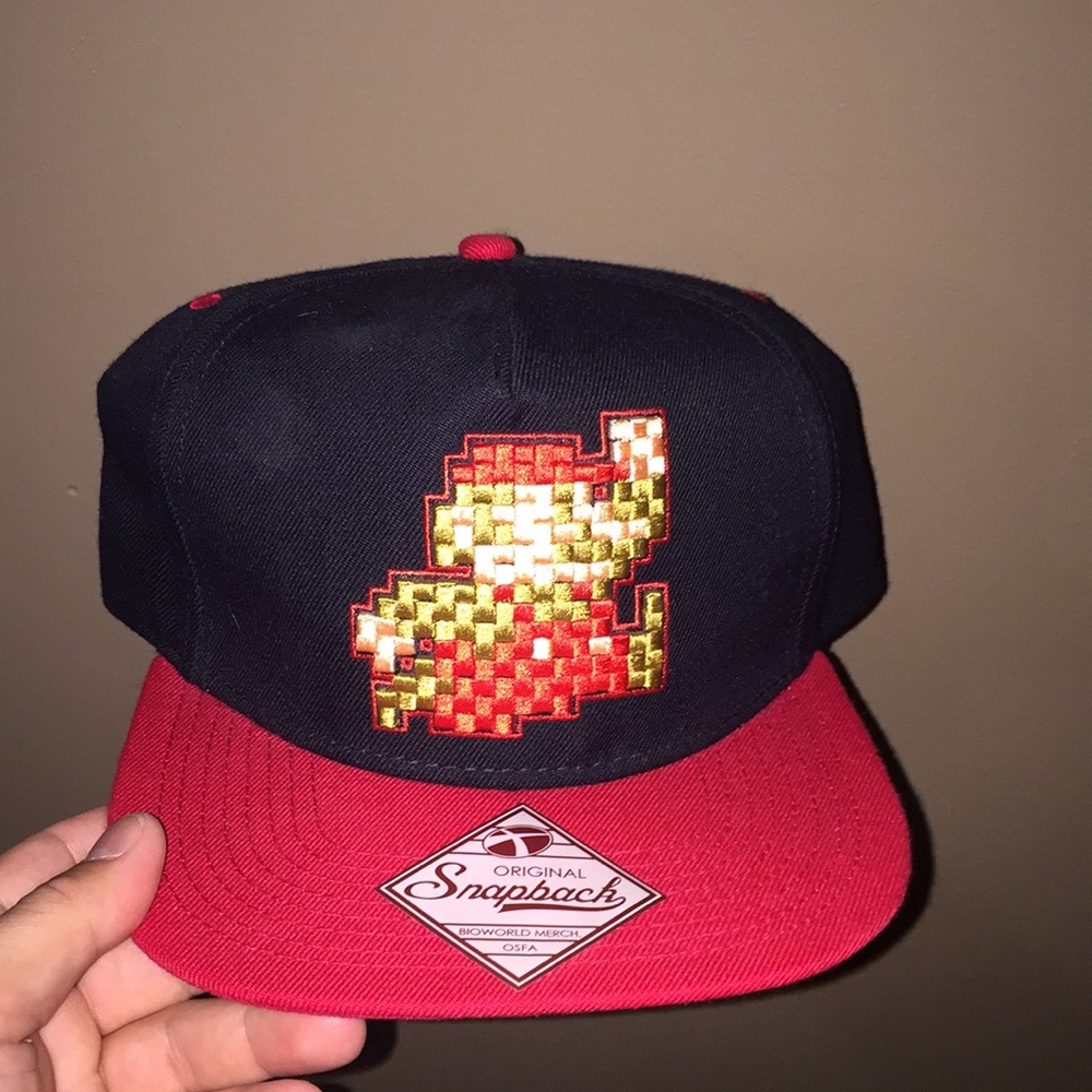 SnapBack Pixel Mario Hat